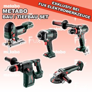 Metabo Bau / Tiefbau Set 4 SOLO