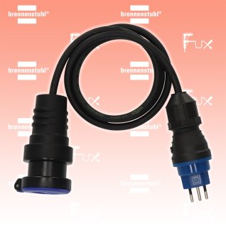 Brennenstuhl Professional Adapterkabel IP44, Typ T13 mit FS 10A auf Typ T23, 1.5m