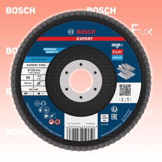 Bosch Expert Fächerschleifscheibe X782, ⌀ 125 mm, Korn  80