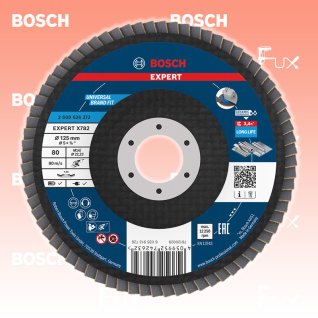 Bosch Expert Fächerschleifscheibe X782, ⌀ 125 mm, Korn  80