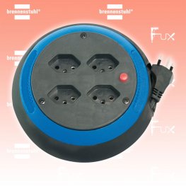 Comfort Line Kabelbox 4-fach Schwarz, Blau