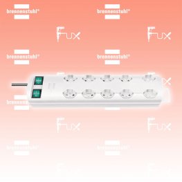 Primera-Line Steckdosenleiste 10-fach weiss 2m