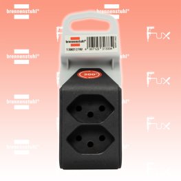 cleverLINE Abzweigstecker 2-fach schwarz, drehbar bis 300°