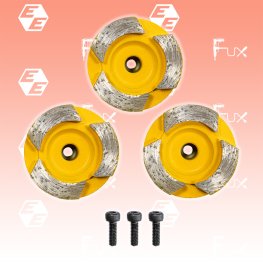 Diamant-Schleifteller Ø 44 mm, 3er-Set Estrich